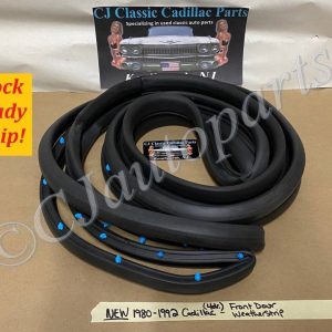 NEW 1980 1981 1982 1983 1984 1985 1986 1987 1988 1989 1990 1991 1992 Cadillac 4 DR RWD FLEETWOOD BROUGHAM 1980 1981 1982 1983 1984 CADILLAC 4 DOOR DEVILLE FRONT DOOR WEATHERSTRIP SEAL