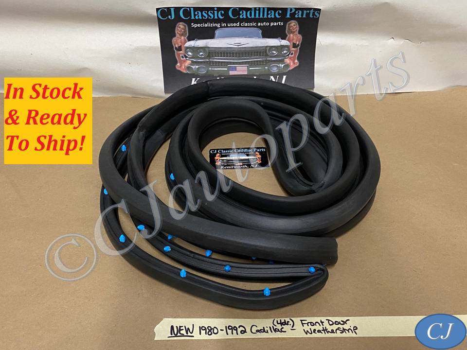 NEW 1980 1981 1982 1983 1984 1985 1986 1987 1988 1989 1990 1991 1992 Cadillac 4 DR RWD FLEETWOOD BROUGHAM 1980 1981 1982 1983 1984 CADILLAC 4 DOOR DEVILLE FRONT DOOR WEATHERSTRIP SEAL