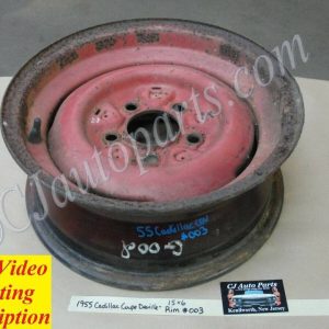 OEM 1948 1949 1950 1951 1952 1953 1954 1955 Cadillac Deville Fleetwood STEEL WHEEL RIM #003 15 X 6 KELSEY HAYS