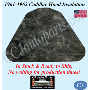 REM 1961-1962 CADILLAC DEVILLE ELDORADO FLEETWOOD HOOD INSULATION PAD 1" THICK - IN STOCK #CADHIN080