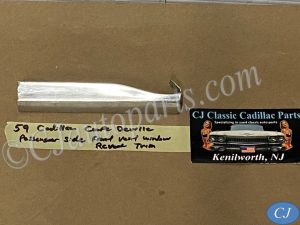 OEM 1959 1960 Cadillac Coupe Deville Series 62 RIGHT PASSENGER SIDE TOP OF FRONT DOOR VENT WINDOW LOWER REVEAL MOLDING #4754087