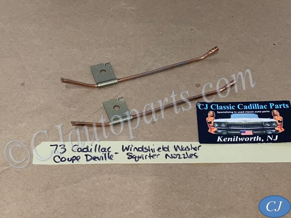 OEM 1971 1972 1973 1974 1975 1976 Cadillac Deville Fleetwood Calais 1971 1972 1973 1974 1975 1976 1977 1978 Eldorado WINDSHIELD WIPER WASHER FLUID SQUIRTER NOZZLES