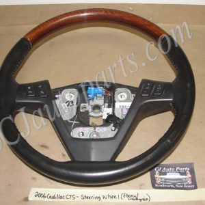 OEM 2006 2007 Cadillac CTS EBONY CASHMERE HEATED LEATHER & WOODGRAIN STEERING WHEEL #16866471/#16826130