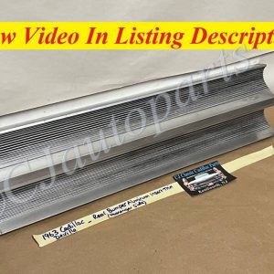 OEM 1963 Cadillac Deville Fleetwood RIGHT PASSENGER SIDE REAR BUMPER CENTER BAR ALUMINUM INSERT TRIM GRILL #1480193