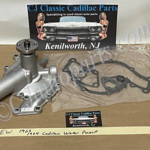 NEW 1963 1964 Cadillac Deville Eldorado Fleetwood Calais Series 62 390/429 ENGINE ALUMINUM WATER PUMP - 2 OUTLETS - WITH GASKET