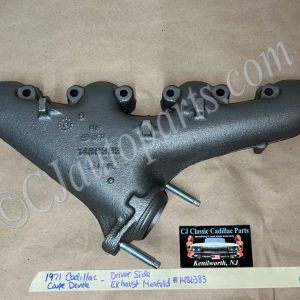 OEM 1968 1969 1970 1971 1972 1973 1974 1975 1976 Cadillac Deville Fleetwood Calais 429/500 Engine LEFT DRIVER SIDE EXHAUST MANIFOLD WITH NEW STUDS #1486383
