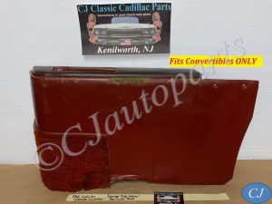 OEM 1965 1966 Cadillac Eldorado Deville Convertible RIGHT PASSENGER SIDE REAR LOWER DOOR PANEL ARM REST - RED