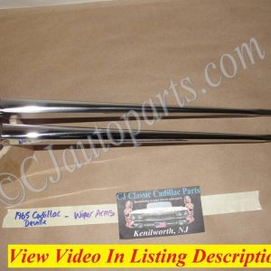 OEM 1965 1966 1967 Cadillac Deville Eldorado Fleetwood Calais TRICO WINDSHIELD WIPER ARMS - LEFT & RIGHT - POLISHED