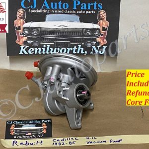 REBUILT 1982 1983 1984 1985 CADILLAC DEVILLE ELDORADO FLEETWOOD SEVILLE 4.1L 4100 ENGINE FACTORY ORIGINAL VACUUM PUMP #7839405