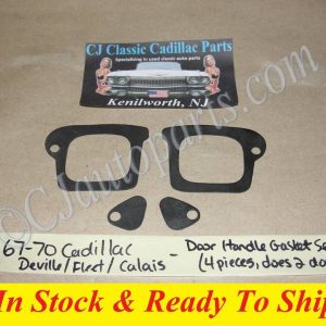 NEW 1967 1968 1969 1970 CADILLAC DEVILLE FLEETWOOD CALAIS EXTERIOR DOOR HANDLE GASKET SET