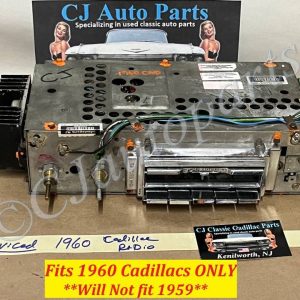 REFURBISHED 1960 CADILLAC DEVILLE ELDORADO FLEETWOOD DASH DELCO AM WONDERBAR RADIO #7274905/7270731