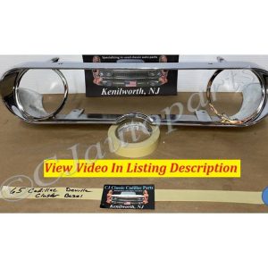OEM 1965 1966 Cadillac Deville Eldorado Calais Fleetwood CHROME DASH SPEEDOMETER INSTRUMENT CLUSTER BEZEL TRIM #1482903
