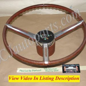 OEM 1965 1966 Cadillac Fleetwood Deville Eldorado Calais TILT TELESCOPIC STEERING WHEEL With HORN BUTTON RING & COLLAR