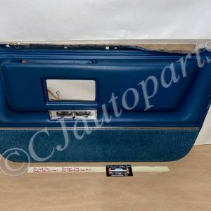 OEM 1971 1972 1973 1974 1975 1976 Cadillac Sedan Deville Fleetwood Calais 4 Door RIGHT PASSENGER SIDE REAR LOWER DOOR PANEL ARM REST with COURTESY LIGHT - DARK BLUE