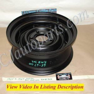 OEM 1965 1966 1967 Cadillac Deville Fleetwood Calais 1965 1966 Eldorado RWD Electrofuse 15 x 6 STEEL WHEEL RIM #302 #1483457
