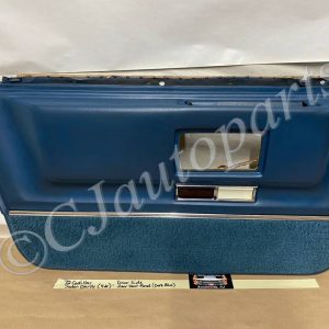 OEM 1971 1972 1973 1974 1975 1976 Cadillac Sedan Deville Fleetwood Calais 4 Door LEFT DRIVER SIDE REAR LOWER DOOR PANEL ARM REST with COURTESY LIGHT - DARK BLUE