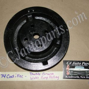 RESTORED 1973 1974 1975 Cadillac CALAIS DEVILLE ELDORADO FLEETWOOD 472/500 ENGINE CAST IRON WATER PUMP PULLEY DOUBLE GROOVE #1602548