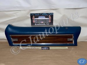 OEM 1971 1972 Cadillac Sedan Deville Fleetwood Calais 4 Door LEFT DRIVER SIDE REAR UPPER DOOR PANEL TRIM DARK BLUE