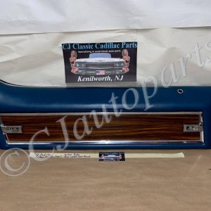OEM 1971 1972 Cadillac Sedan Deville Fleetwood Calais 4 Door LEFT DRIVER SIDE REAR UPPER DOOR PANEL TRIM DARK BLUE