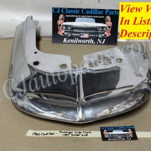 OEM 1960 Cadillac Deville Eldorado Fleetwood RIGHT PASSENGER SIDE CHROME UPPER FRONT BUMPER END CORNER #3511900