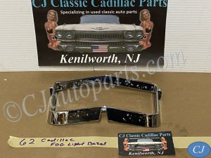 OEM 1962 Cadillac Deville Eldorado PARKING PARK FOG LIGHT BEZEL TRIM #4307957