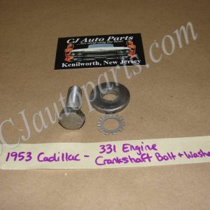 OEM 1948 1949 1950 1951 1952 1953 1954 1955 1956 1957 1958 Cadillac Deville Eldorado Fleetwood 331 ENGINE CRANK CRANKSHAFT BOLT & WASHER #1451724