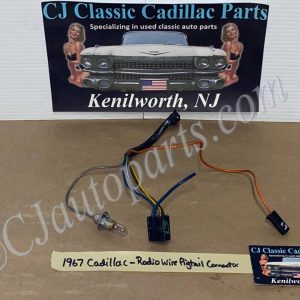OEM 1967 1968 Cadillac Deville Eldorado Fleetwood Calais AM/FM STEREO RADIO WIRE HARNESS PIGTAIL CONNECTORS