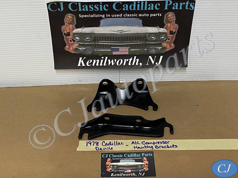 OEM 1977 1978 1979 Cadillac Deville Fleetwood Eldorado 425 Engine A/C COMPRESSOR MOUNTING BRACKETS