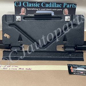 OEM 1963 1964 Cadillac Deville Eldorado Fleetwood REAR BUMPER LICENSE PLATE HOLDER FUEL FILLER DOOR #1480045