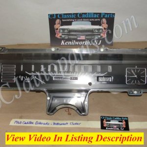 OEM 1967 1968 Cadillac Eldorado Deville Fleetwood Calais DASH INSTRUMENT CLUSTER SPEEDOMETER FUEL TEMP GAUGES #6481514