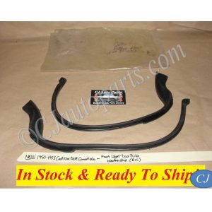 NEW 1950 1951 1952 1953 CADILLAC SERIES 62 CONVERTIBLE BOTTOM FRONT UPPER DOOR PILLAR WEATHERSTRIP SEAL R&L