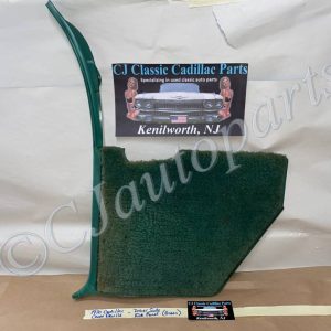 OEM 1969 1970 Cadillac Deville Fleetwood Calais LEFT DRIVER SIDE KICK PANEL TRIM (GREEN)