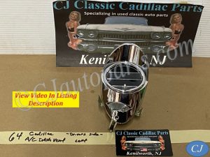 OEM 1963 1964 Cadillac Deville Eldorado Fleetwood LEFT A/C AIR CONDITIONING HEATER DASH VENT DUCT #3512892/#1479588