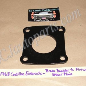 OEM 1968 Cadillac Eldorado Factory Original POWER BRAKE BOOSTER TO FIREWALL SPACER MOUNTING PLATE BRACKET