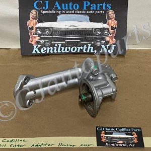 OEM 1963 1964 CADILLAC DEVILLE ELDORADO FLEETWOOD 429 ENGINE ALUMINUM OIL FILTER ADAPTER HOUSING ASSEMBLY