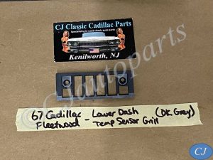 OEM 1967 1968 Cadillac Deville Eldorado Calais Fleetwood DASH IN-CAR TEMP TEMPERATURE SENSOR LOWER GRILL COVER #1488163 Dark Gray