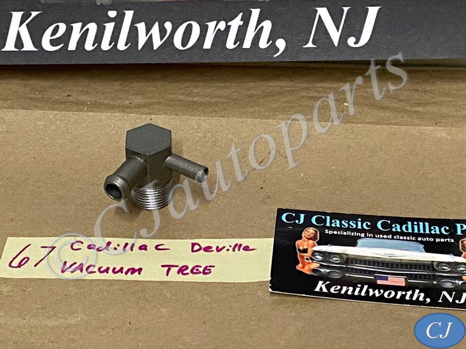 OEM 1967 Cadillac Deville Fleetwood Eldorado Calais 429 Engine INTAKE MANIFOLD VACUUM PORT TEE TREE FITTING CONNECTOR (DOUBLE OUTLET) #1483176