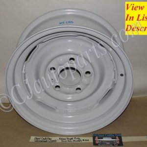 OEM 1961 1962 1963 1964 Cadillac Commercial Chassis Deville Eldorado Fleetwood 15x6 KELSEY HAYES RIVETED STEEL WHEEL RIM #104