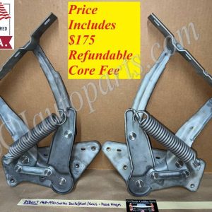 REBUILT 1968 1969 1970 CADILLAC DEVILLE FLEETWOOD CALAIS HOOD HINGES WITH NEW RIVETS