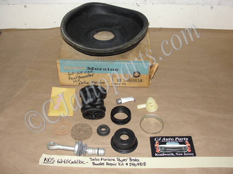 NOS GM ORIGINAL 1962 1963 1964 1965 CADILLAC DEVILLE ELDORADO FLEETWOOD DELCO MORAINE POWER BRAKE BOOSTER REPAIR KIT #5464818