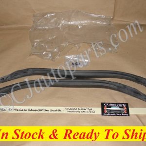 NEW 1971 1972 1973 1974 1975 1976 CADILLAC ELDORADO CONVERTIBLE WINDSHIELD A PILLAR HINGE PILLAR SEAL WEATHERSTRIP RIGHT & LEFT