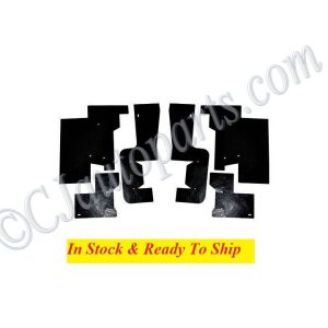NEW 1954 1955 1956 CADILLAC DEVILLE FLEETWOOD ELDORADO A FRAME CONTROL ARM SPLASH GUARD DUST SHIELD SEAL 6 PIECE KIT