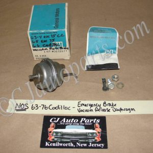 NOS GM 1963 1964 1965 1966 1967 1968 1969 1970 1971 1972 1973 1974 1975 1976 CADILLAC DEVILLE FLEETWOOD ELDORADO CALAIS EMERGENCY PARKING BRAKE VACUUM RELEASE DIAPHRAGM