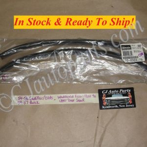 NEW STEELE RUBBER 1954 1955 1956 CADILLAC ELDORADO DEVILLE SERIES 62 OLDS 54-57 BUICK WINDSHIELD PILLAR POST TO UPPER DOOR WEATHERSTRIP SEAL 70-0304-73