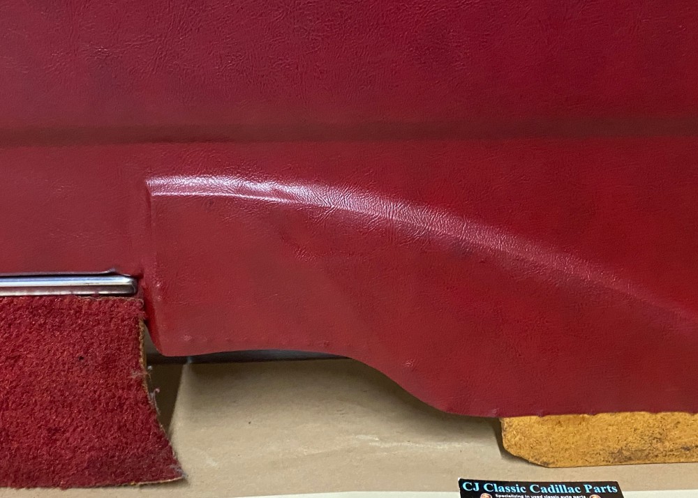 OEM 1971 1972 1973 1974 1975 1976 Cadillac Coupe Deville Calais 2 Dr RIGHT PASSENGER SIDE REAR LOWER DOOR PANEL ARM REST ~ RED - Image 11