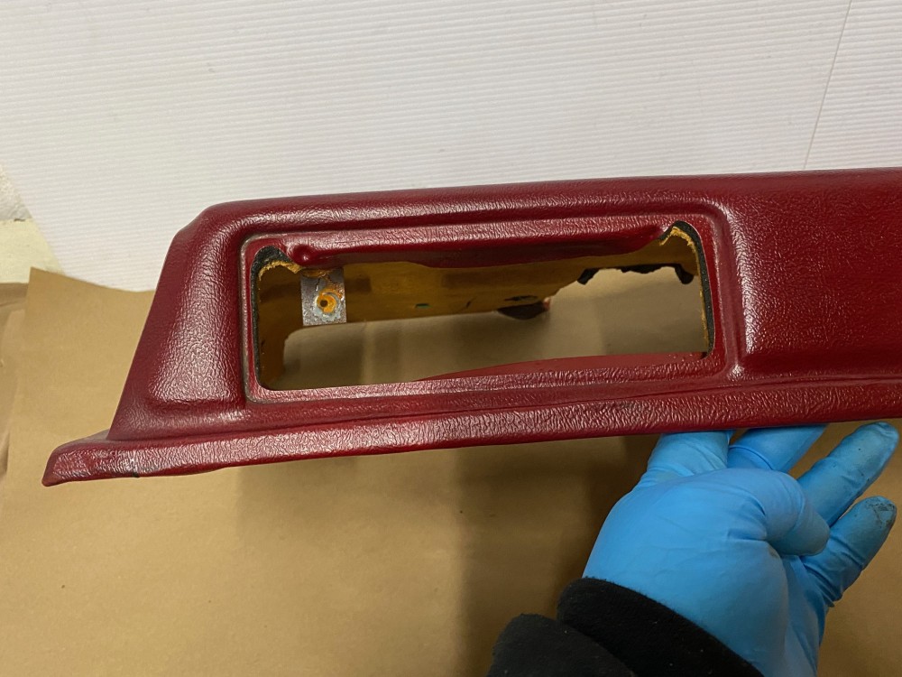 OEM 1971 1972 1973 1974 1975 1976 Cadillac Coupe Deville Calais 2 Dr LEFT DRIVER SIDE REAR LOWER DOOR PANEL ARM REST ~ RED - Image 12
