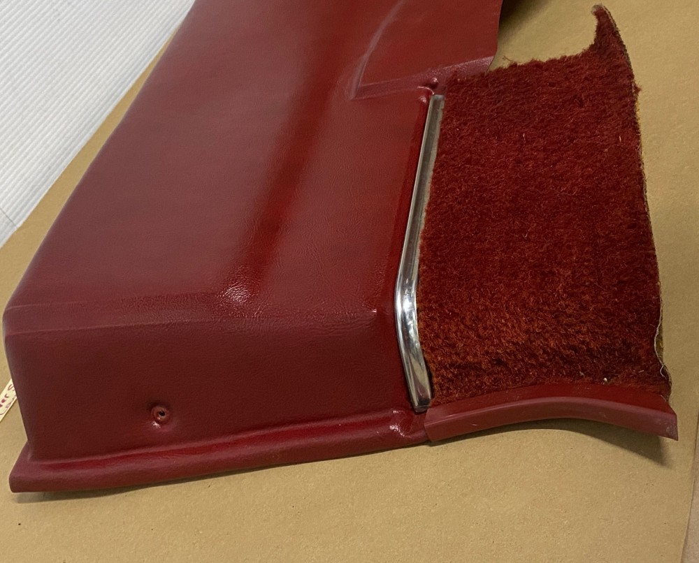 OEM 1971 1972 1973 1974 1975 1976 Cadillac Coupe Deville Calais 2 Dr RIGHT PASSENGER SIDE REAR LOWER DOOR PANEL ARM REST ~ RED - Image 14