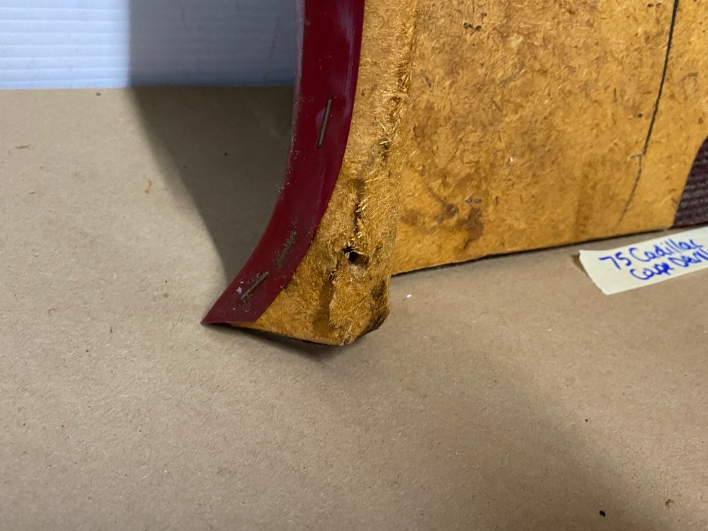 OEM 1971 1972 1973 1974 1975 1976 Cadillac Coupe Deville Calais 2 Dr LEFT DRIVER SIDE REAR LOWER DOOR PANEL ARM REST ~ RED - Image 16