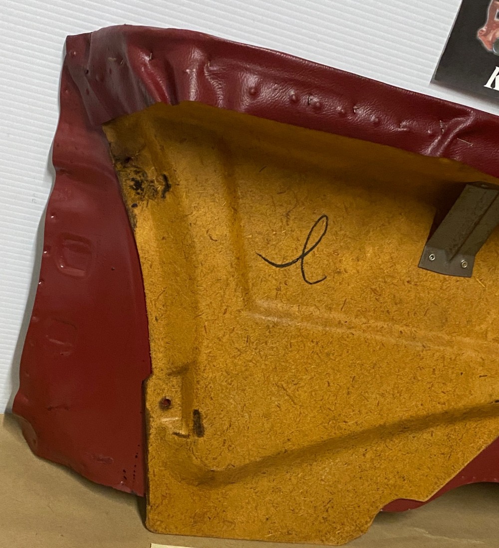 OEM 1971 1972 1973 1974 1975 1976 Cadillac Coupe Deville Calais 2 Dr RIGHT PASSENGER SIDE REAR LOWER DOOR PANEL ARM REST ~ RED - Image 16