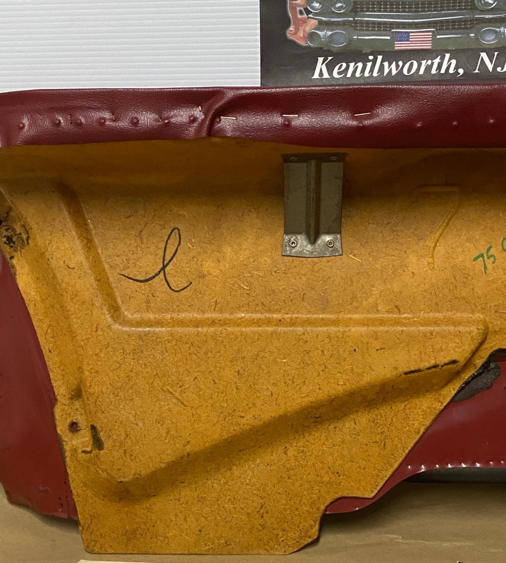 OEM 1971 1972 1973 1974 1975 1976 Cadillac Coupe Deville Calais 2 Dr RIGHT PASSENGER SIDE REAR LOWER DOOR PANEL ARM REST ~ RED - Image 17